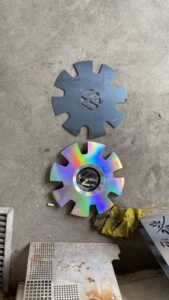 fason paslanmaz lazer sac kesimi, jant kapağı metal